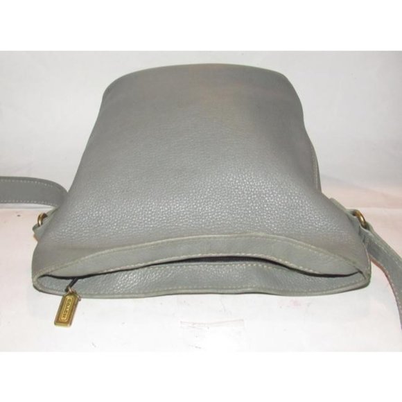 Coach Vintage Sage Green Buttery Soft Leather & Brass Hardware Sonoma Feed bag - Picture 9 of 12